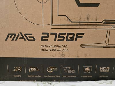 2k MSI Gaming Monitor 27" MAG 275QF