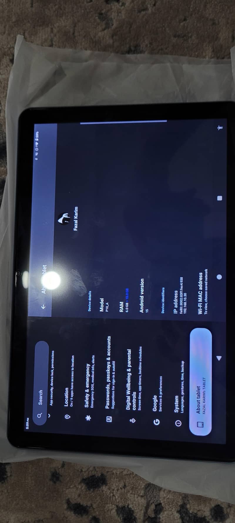 BLACKVIEW ANDROID  TABLET 10 INCH 2