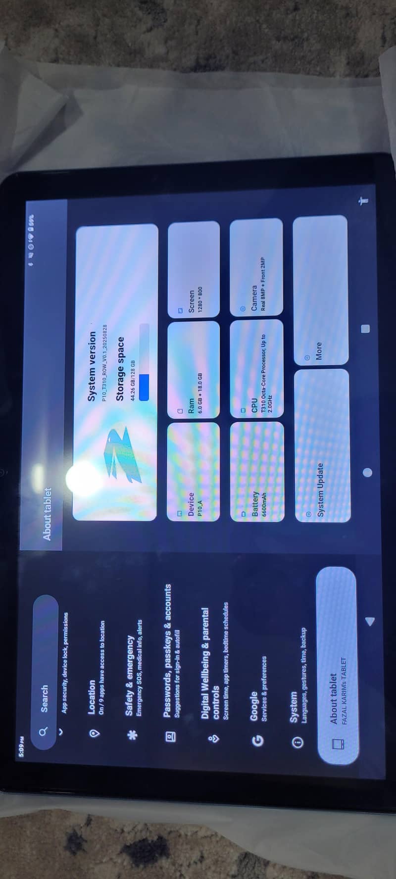 BLACKVIEW ANDROID  TABLET 10 INCH 3