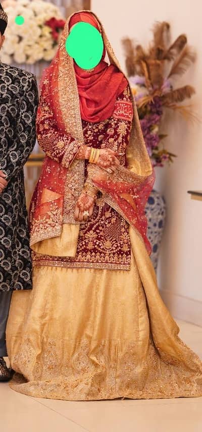 Preloved bridal dress farshi lahnga and long kurti