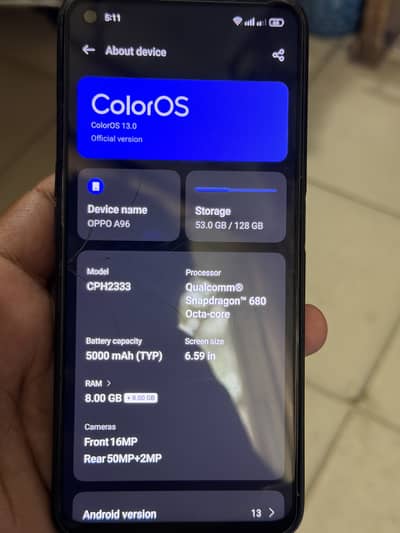 OPPO A96