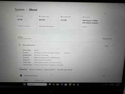 HP 255 G8 notebook pc AMD Ryzen 5 5500U with Radeon Graphics