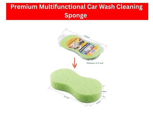 Premium Multifunctional Car Wash Cleaning Sponge (Vacuum Compressed Packing)