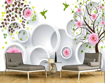 3D customized Wallpaper | Room wallpaper | 3d Wallpaper | Canvas Sheet