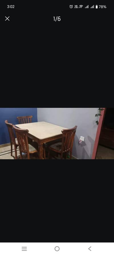 dinning table only 1 year use