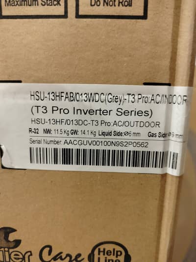 Brand New Box Pack 1 Ton Haier T3 Pro AC