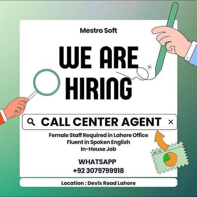 Call Center Agent Required (Male/Female)