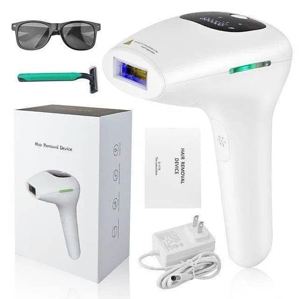 IPL Laser Hair Removal Device For Women & Men – Permanent Hair Reduction With Safety Glasses & Razor. . .