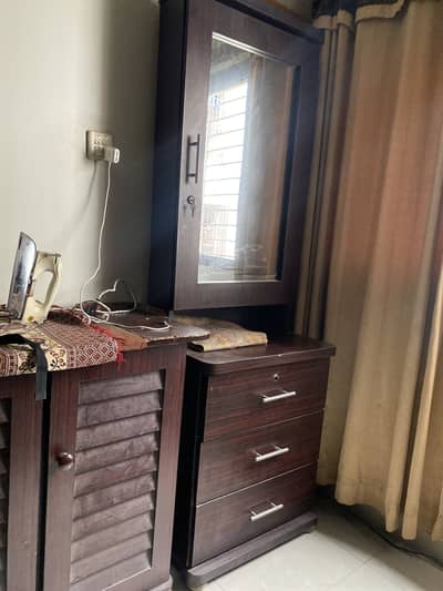 King size bed with dressing
