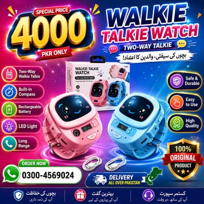 2-in-1 Digital & Smart Walkie-Talkie Watch for Kids