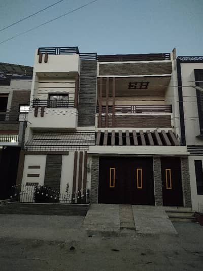 150 Square Yards Double Storey Bungalow Available For Sale On Main 40 Feet Wide Road Abdullah Sports City Qasimabad Hyderabad