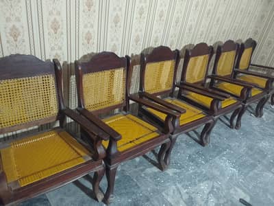 original Tali wood chair 6 piece for sale