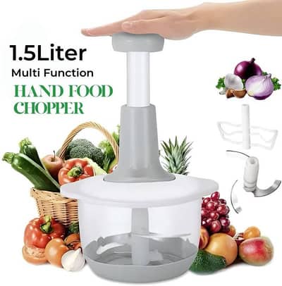 Premium 1.5L Multi-Function Hand Food Chopper & Blender (Brand New)
