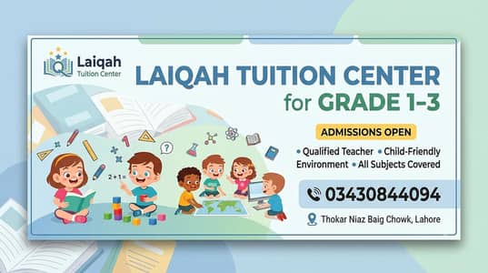 ​ Experienced Female Home Teacher for Classes (Grade 1-3)