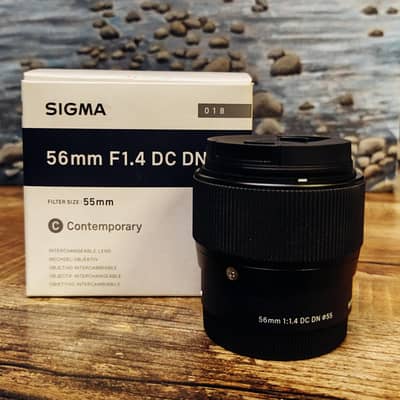Sigma 56mm F1.4 DC DN Contemporary Lens – Box Open | Not Used