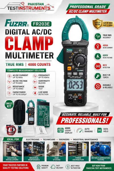 FR203E AC/DC CLAMP METER