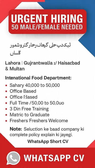 Urgent Hiring Data Entry Job Sent Cv