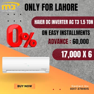 Haier DC Inver AC T3 Model On Installment