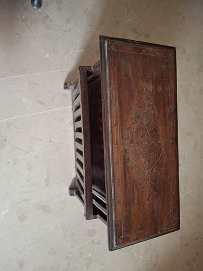 newspaper rack wooden