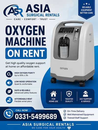 Oxygen Machine On Rent | 5L & 10L Concentrator