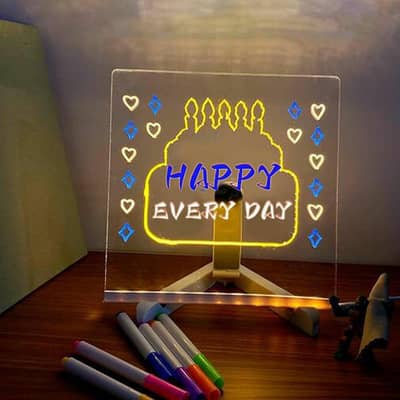 glowing led drawing board