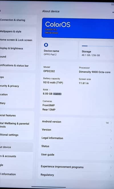 Oppo pad 2 single invisible crack pubg 120fps