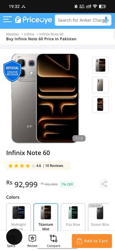 Infinix Note 60 5G