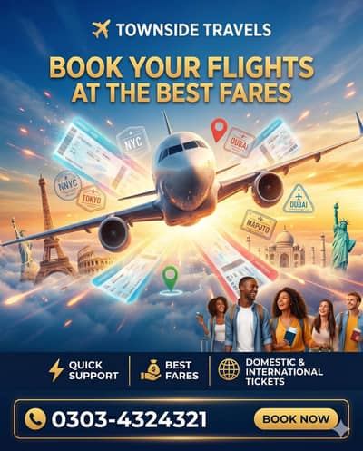 Book your flights at the best fares and fast,easy & affordable