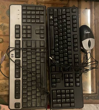 Original HP Multimedia Keyboard & Dell Keyboard + Mouse Combo