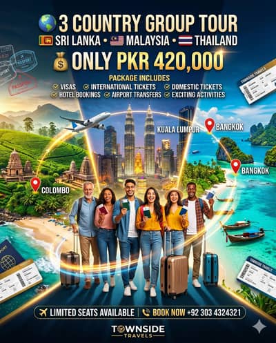 3 country group tours & best services ,Group tours best prices