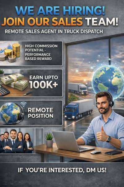 Remote Sales Agent for Truck Dispatch Compaign
