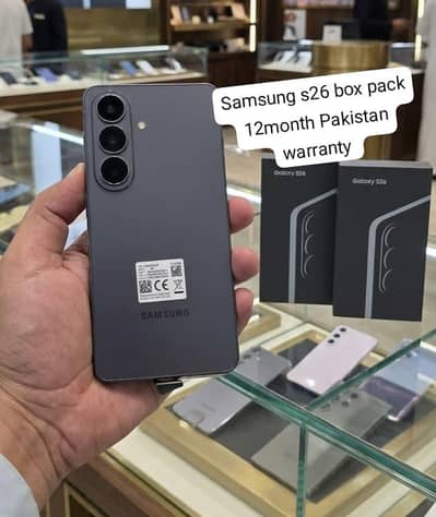 Samsung Mobile S26 box pack official  12/512