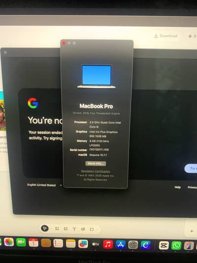 MacBook pro 2019  10/9