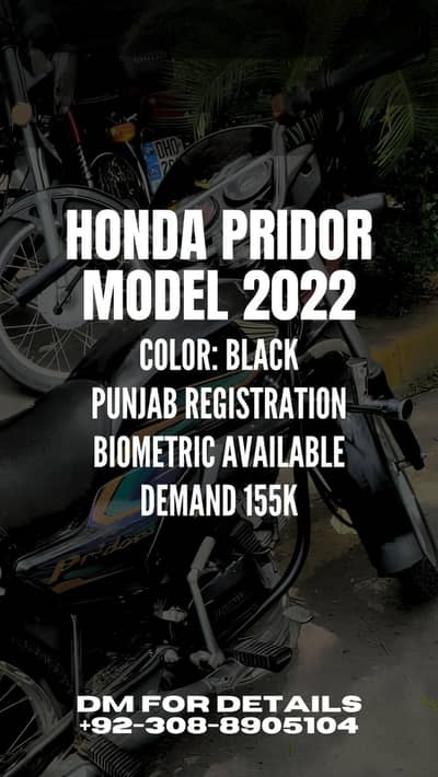 Honda Pridor Model 2022