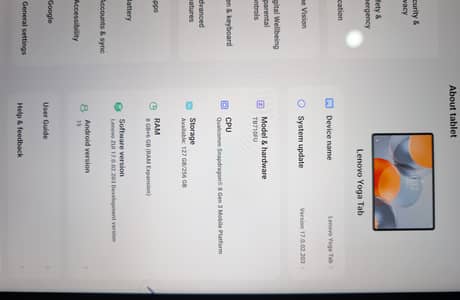 Lenovo yoga tab Global Room known as (xioxin pad pro GT)