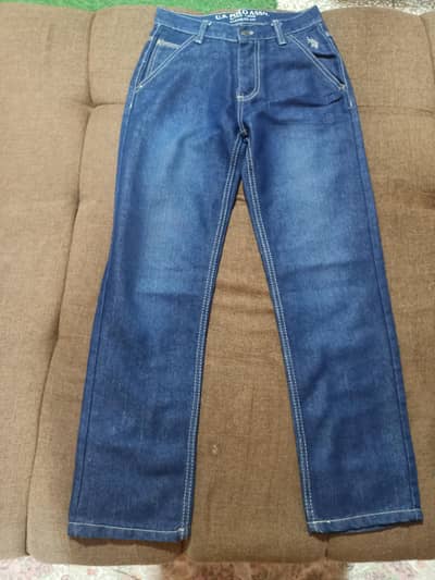 U. S. Polo Assn. Straight Fit Blue Denim Jeans - Size 12