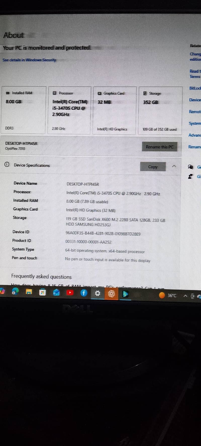 Core i5 3rd Generation PC 0