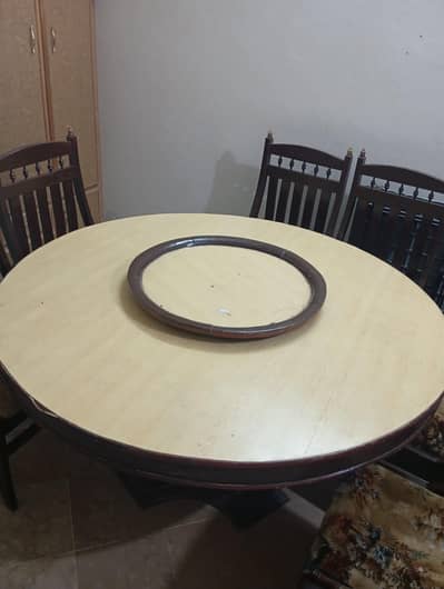 Wooden Dining table and chairs