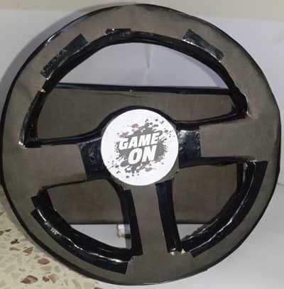 homemade cardboard steering wheel