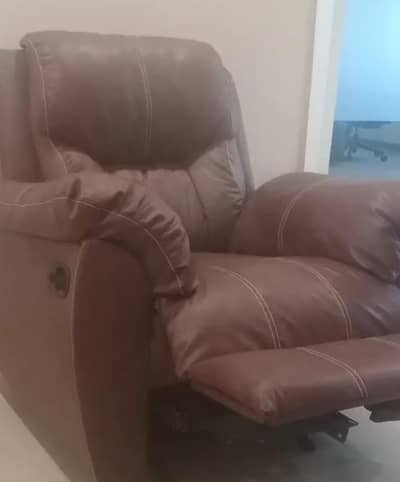 Recliner brown sofa | single seater Recliner Sofa
