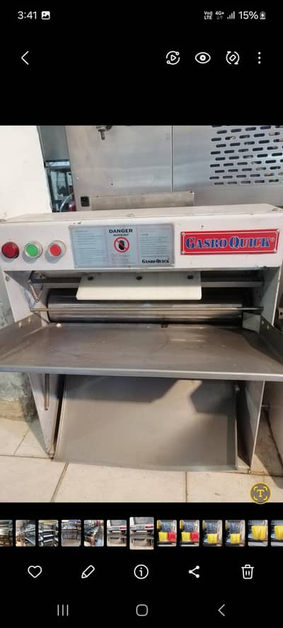 imported korean Dough roller conveyor oven deck oven Fryer Rinnai