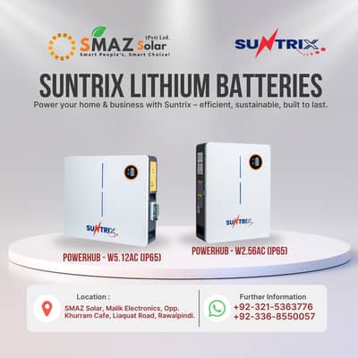 Lithium Batteries, Solar Batteries, Solar Plates, Inverters, Solar