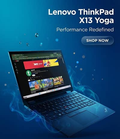 Slim Lenovo ThinkPad X13 Yoga Laptop
