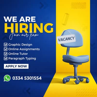Online jobs/full time/part time/simple typing jobs for boys and girls