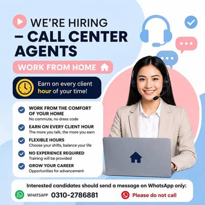  Leave Call Centers – Work From Home & Earn Per Client Hour
