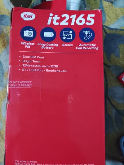 Itel IT2165 Keypad Mobile – Blue Color