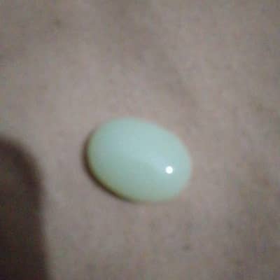 original and pure moon stone  white aqeeq only one piece