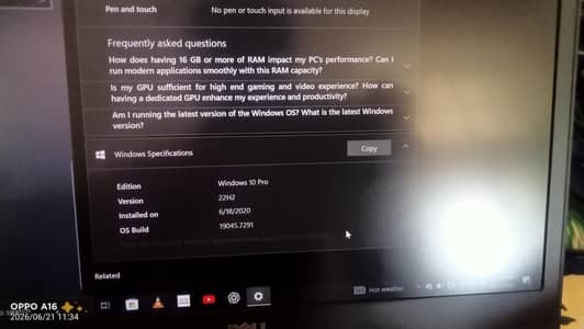 DELL CORE I7 6TH GENERATION