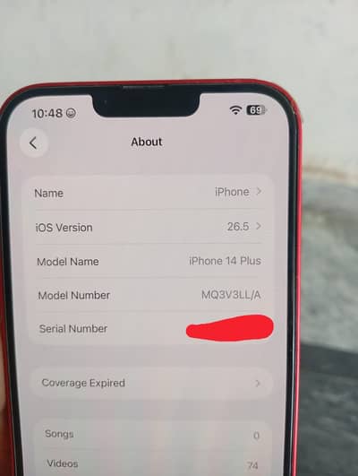 Apple iPhone 14 plus jv 128gb