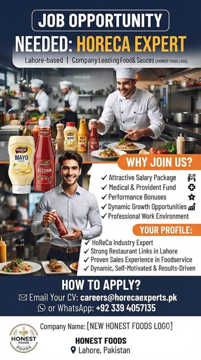 sales representative required for lahore